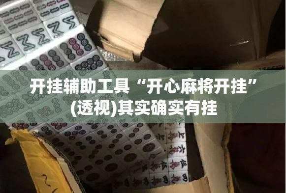 开挂辅助工具“开心麻将开挂”(透视)其实确实有挂