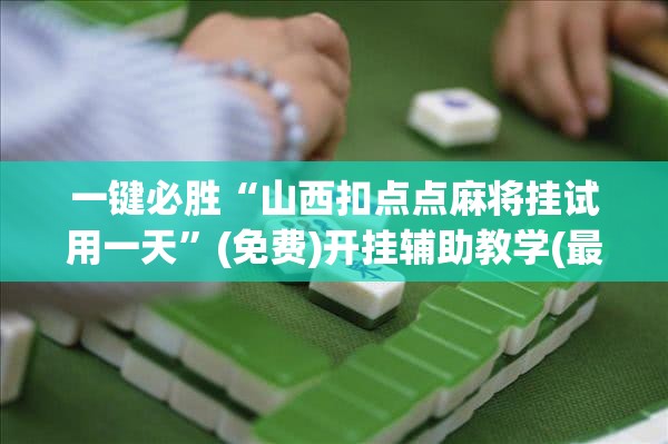 一键必胜“山西扣点点麻将挂试用一天”(免费)开挂辅助教学(最新辅助开挂教程)