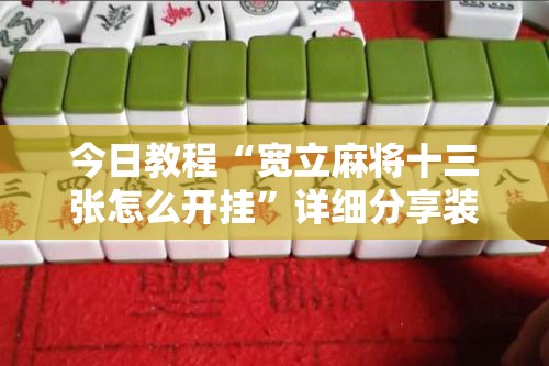 今日教程“宽立麻将十三张怎么开挂	”详细分享装挂步骤
