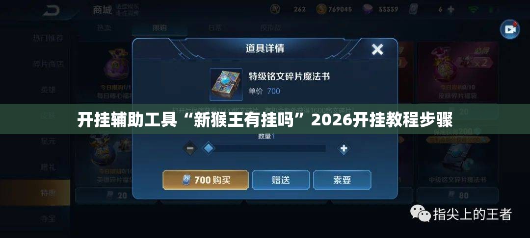 开挂辅助工具“新猴王有挂吗”2026开挂教程步骤