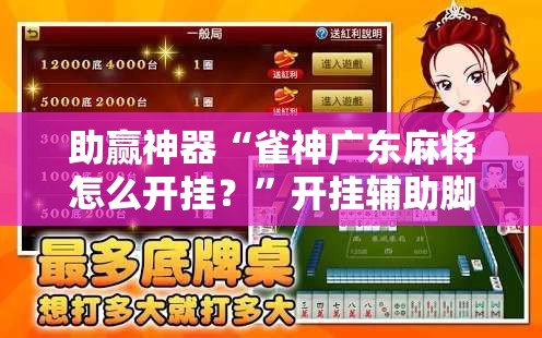 助赢神器“雀神广东麻将怎么开挂？	”开挂辅助脚本+详细开挂安装教程