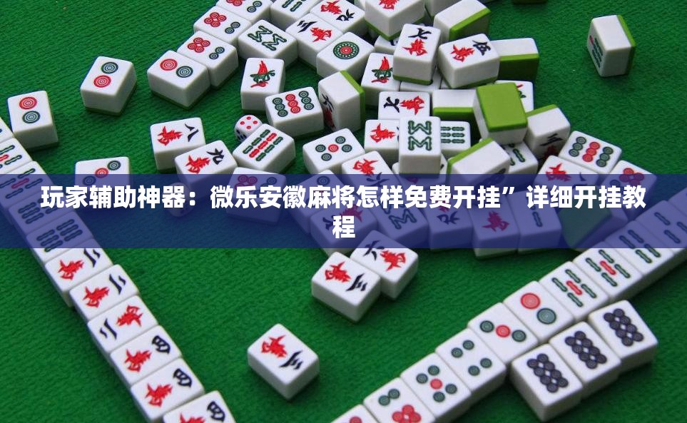 玩家辅助神器：微乐安徽麻将怎样免费开挂”详细开挂教程