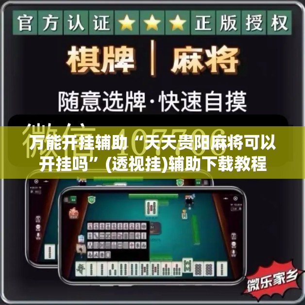 万能开挂辅助“天天贵阳麻将可以开挂吗”(透视挂)辅助下载教程