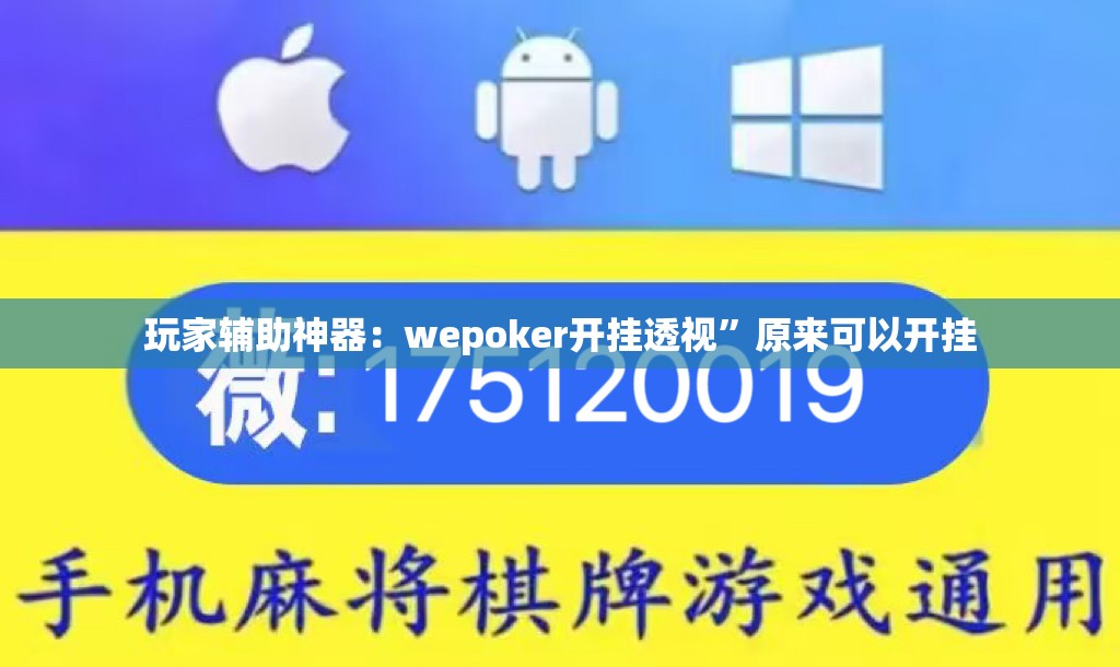 玩家辅助神器：wepoker开挂透视”原来可以开挂