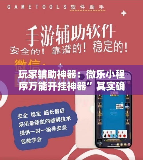 玩家辅助神器：微乐小程序万能开挂神器”其实确实有挂