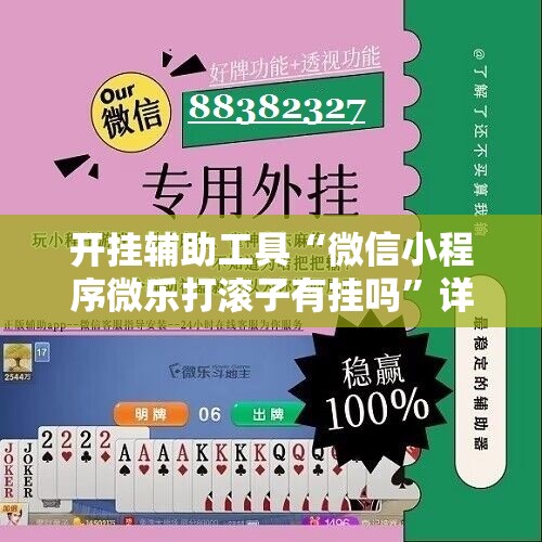 开挂辅助工具“微信小程序微乐打滚子有挂吗”详细外挂透视辅助软件教程