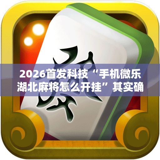 2026首发科技“手机微乐湖北麻将怎么开挂”其实确实有挂
