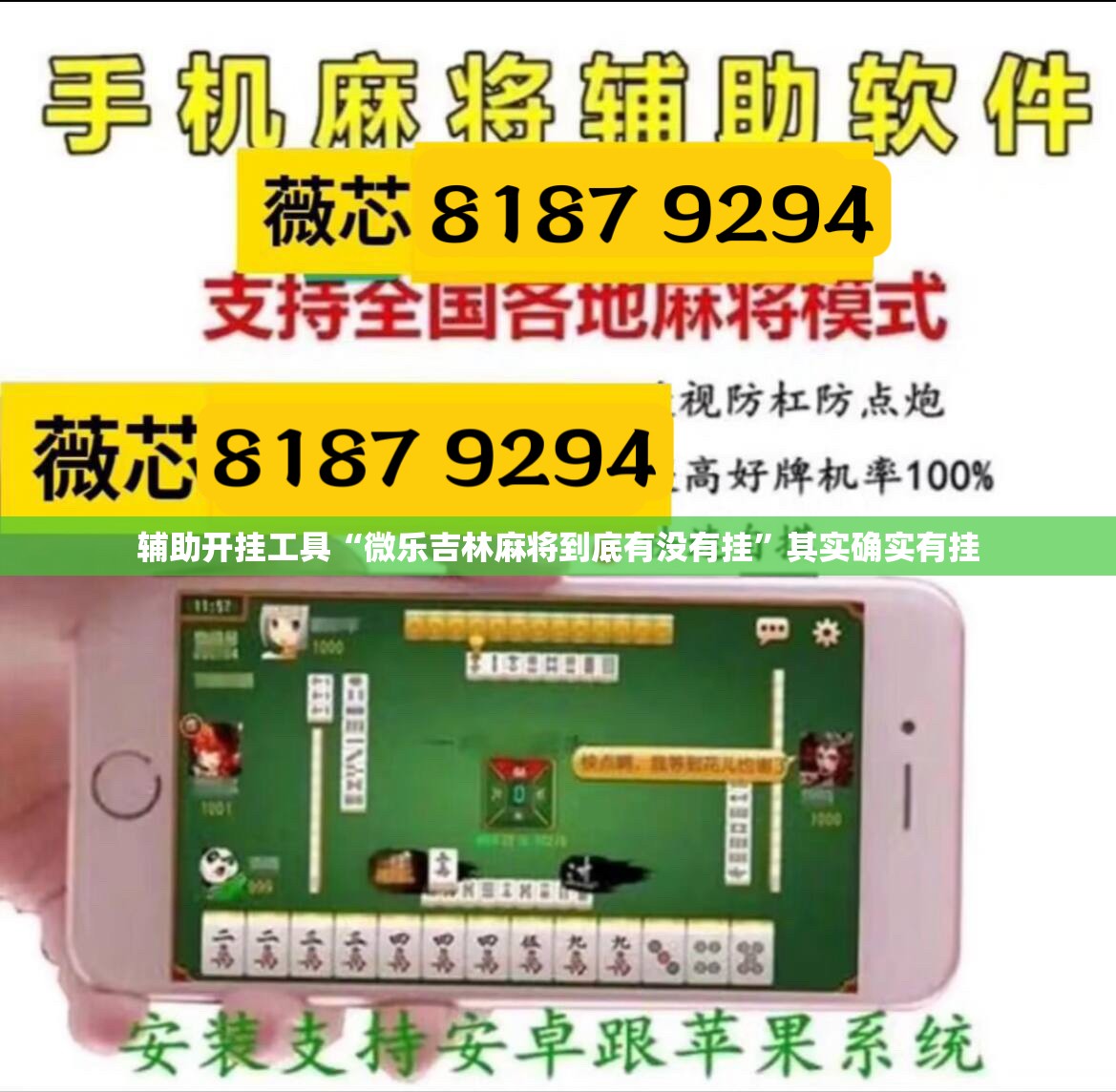 辅助开挂工具“微乐吉林麻将到底有没有挂	”其实确实有挂