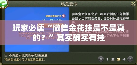 玩家必读“微信金花挂是不是真的？”其实确实有挂