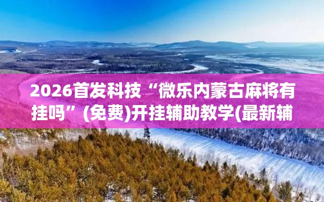 2026首发科技“微乐内蒙古麻将有挂吗”(免费)开挂辅助教学(最新辅助开挂教程)