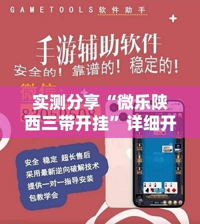 实测分享“微乐陕西三带开挂”详细开挂教程