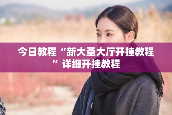 今日教程“新大圣大厅开挂教程”详细开挂教程