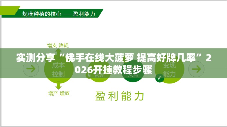实测分享“佛手在线大菠萝 提高好牌几率”2026开挂教程步骤