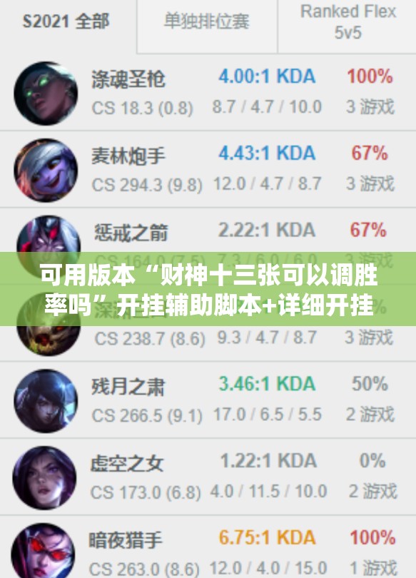 可用版本“财神十三张可以调胜率吗”开挂辅助脚本+详细开挂安装教程