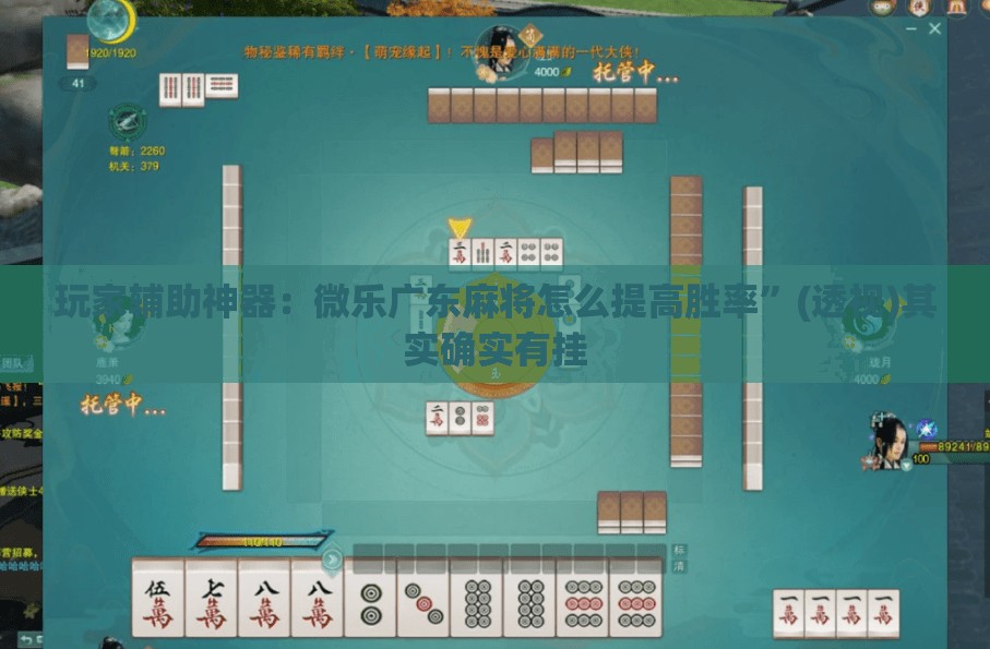 玩家辅助神器：微乐广东麻将怎么提高胜率”(透视)其实确实有挂