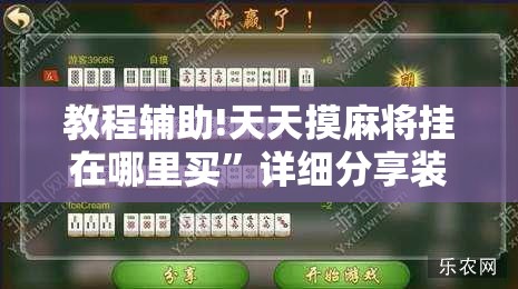 教程辅助!天天摸麻将挂在哪里买”详细分享装挂步骤