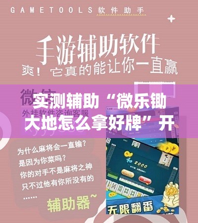 实测辅助“微乐锄大地怎么拿好牌	”开挂(透视)辅助教程