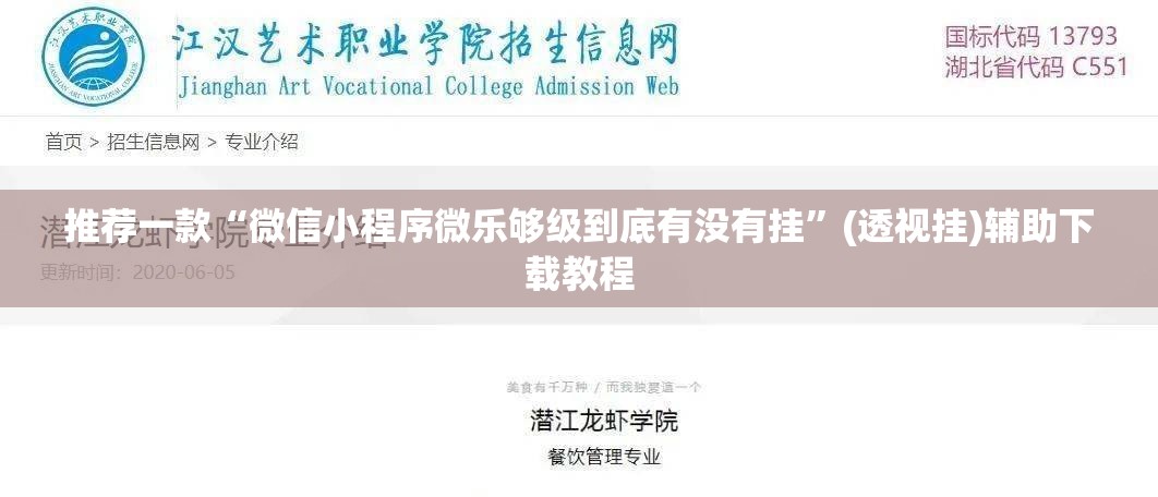 推荐一款“微信小程序微乐够级到底有没有挂”(透视挂)辅助下载教程