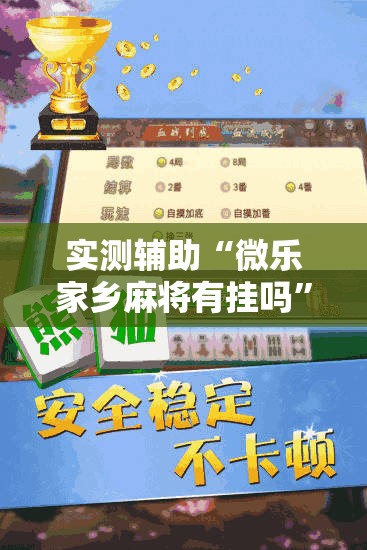 实测辅助“微乐家乡麻将有挂吗”细辅助教程分享