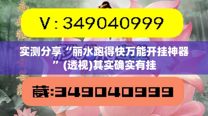 实测分享“丽水跑得快万能开挂神器”(透视)其实确实有挂