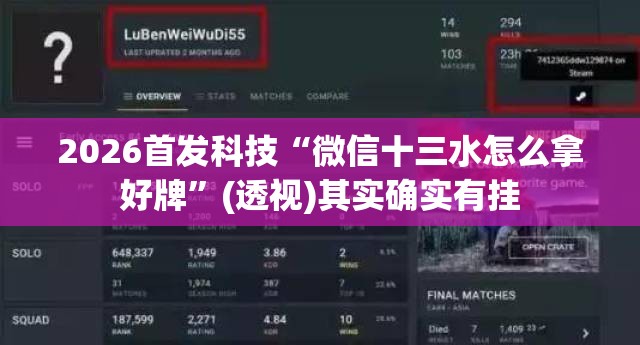 2026首发科技“微信十三水怎么拿好牌”(透视)其实确实有挂