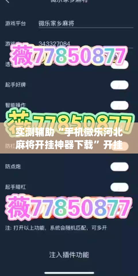 实测辅助“手机微乐河北麻将开挂神器下载”开挂(透视)辅助神器