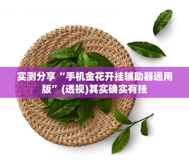 实测分享“手机金花开挂辅助器通用版”(透视)其实确实有挂