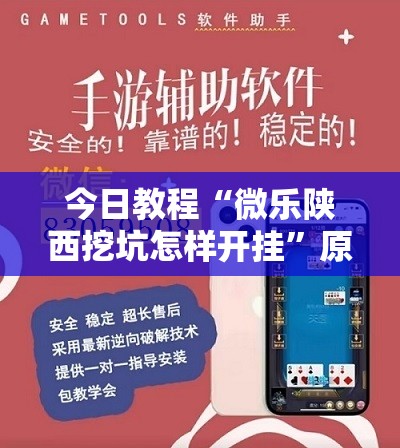 今日教程“微乐陕西挖坑怎样开挂”原来可以开挂