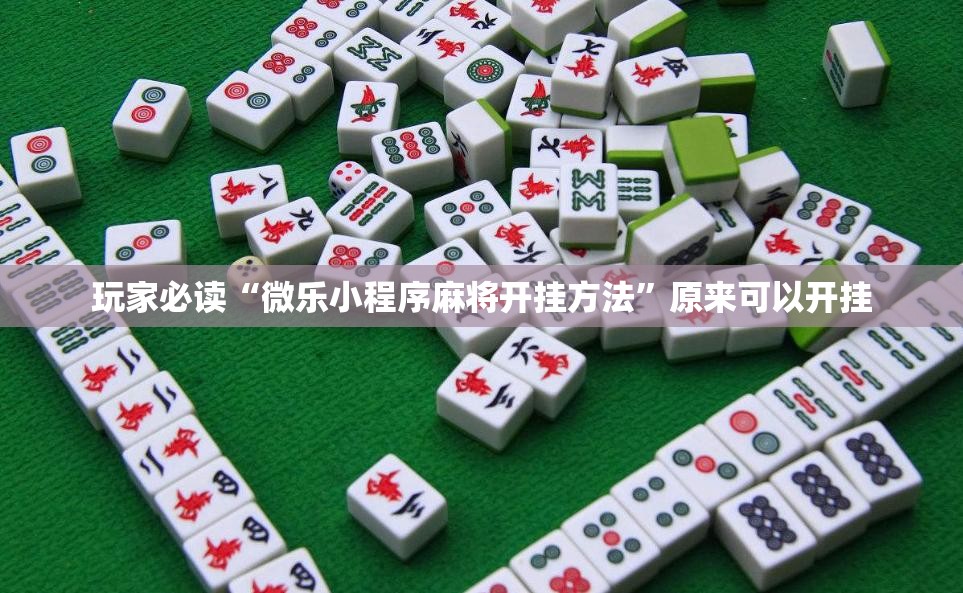 玩家必读“微乐小程序麻将开挂方法	”原来可以开挂