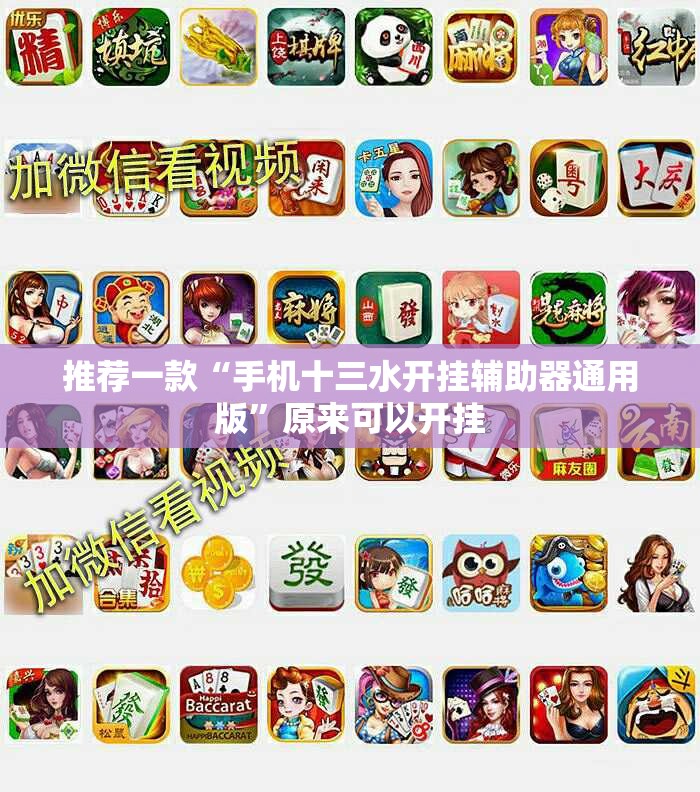推荐一款“手机十三水开挂辅助器通用版”原来可以开挂