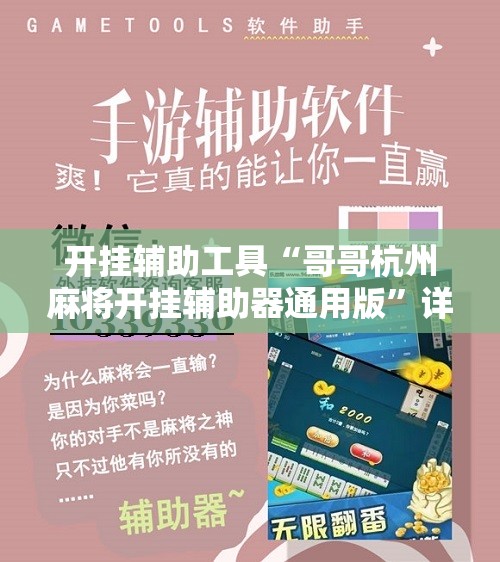 开挂辅助工具“哥哥杭州麻将开挂辅助器通用版”详细分享装挂步骤