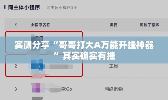 实测分享“哥哥打大A万能开挂神器”其实确实有挂