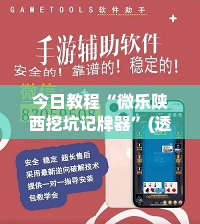 今日教程“微乐陕西挖坑记牌器”(透视)其实确实有挂