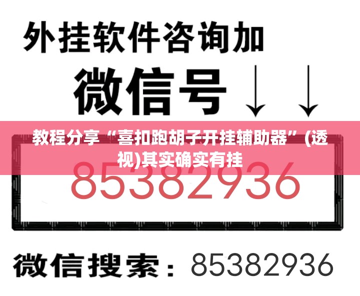 教程分享“喜扣跑胡子开挂辅助器”(透视)其实确实有挂