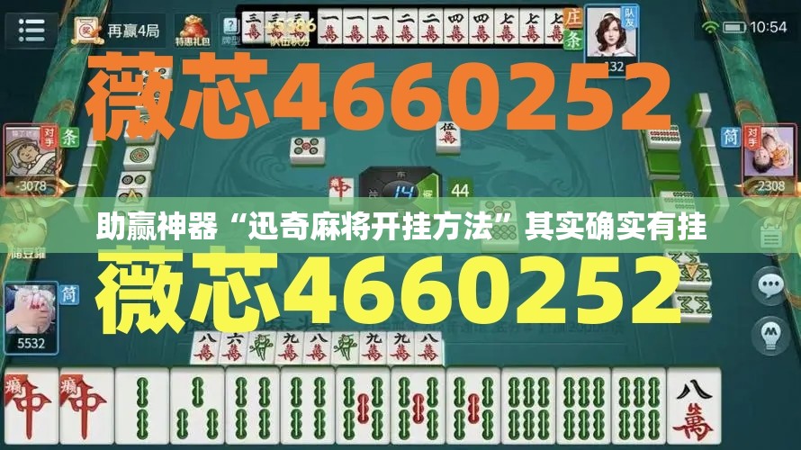 助赢神器“迅奇麻将开挂方法”其实确实有挂