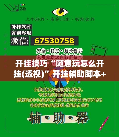 开挂技巧“随意玩怎么开挂(透视)	”开挂辅助脚本+详细开挂安装教程