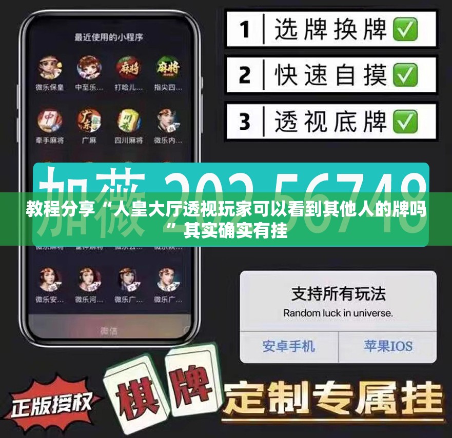 教程分享“人皇大厅透视玩家可以看到其他人的牌吗”其实确实有挂