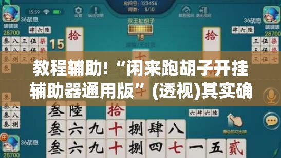 教程辅助!“闲来跑胡子开挂辅助器通用版”(透视)其实确实有挂
