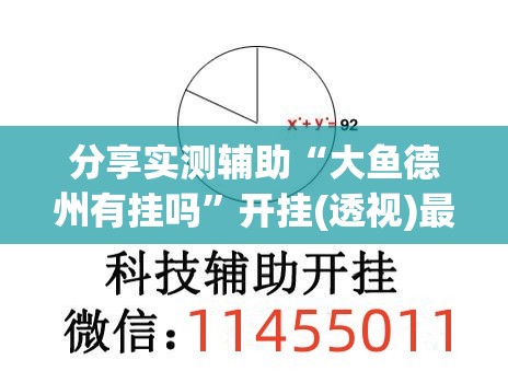 分享实测辅助“大鱼德州有挂吗”开挂(透视)最新辅助详细
