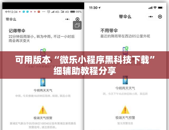 可用版本“微乐小程序黑科技下载”细辅助教程分享