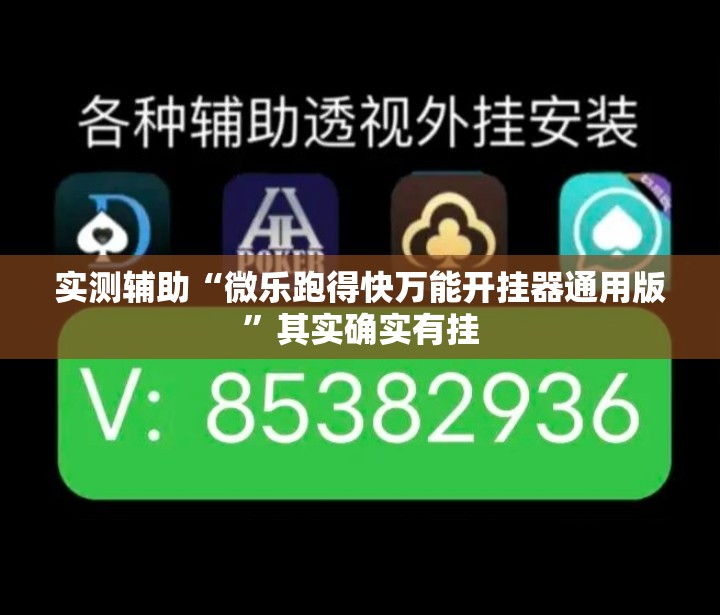 实测辅助“微乐跑得快万能开挂器通用版”其实确实有挂
