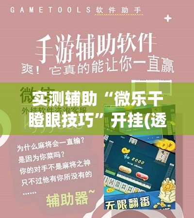 实测辅助“微乐干瞪眼技巧	”开挂(透视)辅助神器