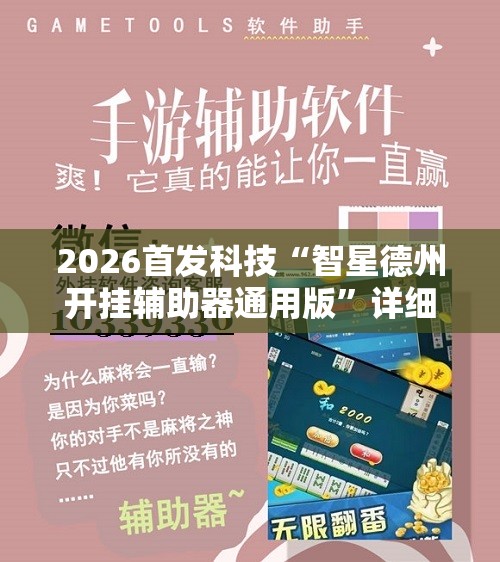 2026首发科技“智星德州开挂辅助器通用版”详细开挂教程