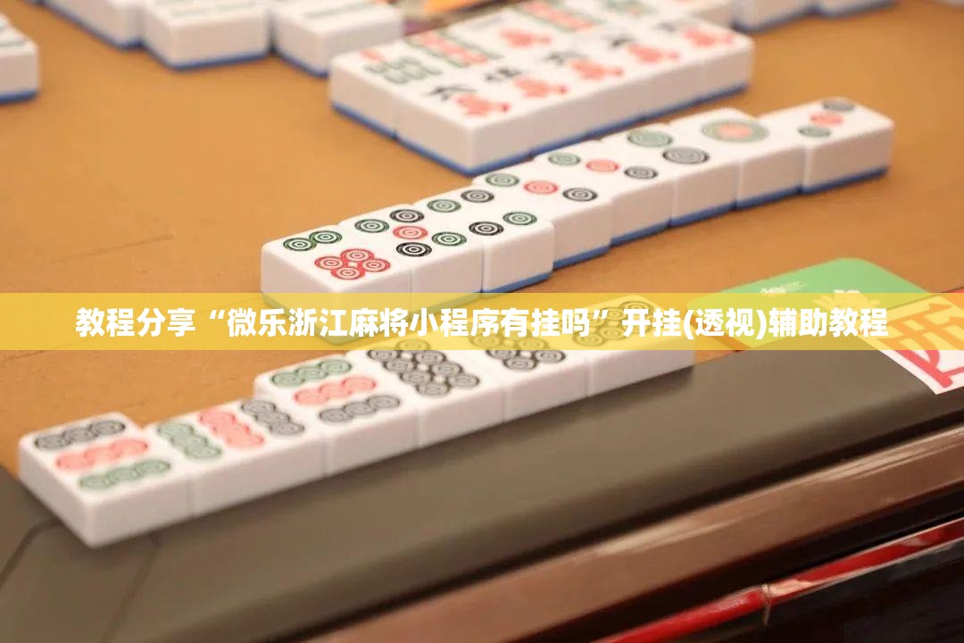 教程分享“微乐浙江麻将小程序有挂吗”开挂(透视)辅助教程