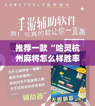 推荐一款“哈灵杭州麻将怎么样胜率大”(辅助神器)开挂详细教程