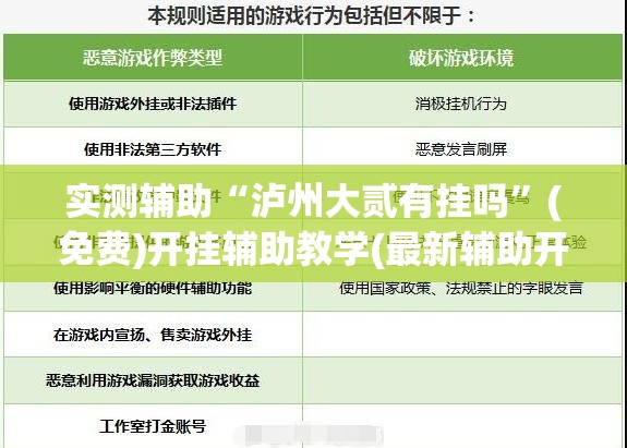 实测辅助“泸州大贰有挂吗	”(免费)开挂辅助教学(最新辅助开挂教程)