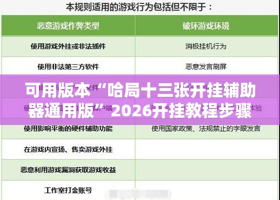 可用版本“哈局十三张开挂辅助器通用版”2026开挂教程步骤