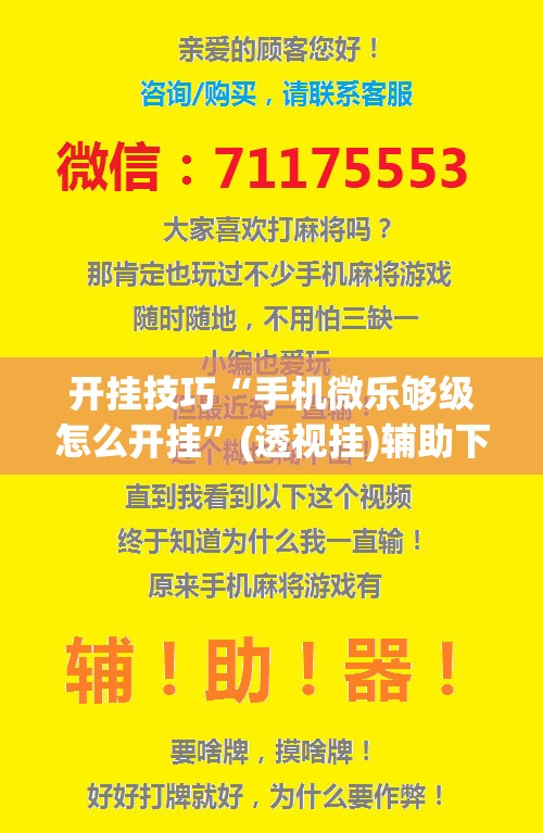 开挂技巧“手机微乐够级怎么开挂”(透视挂)辅助下载教程